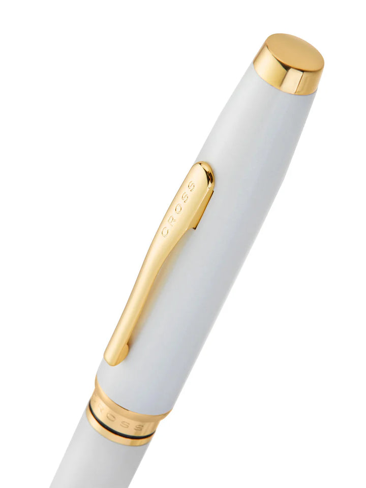 Cross Coventry Pearl White Lacquer Ballpoint Pen — Cross ballpoint pen — reliable smooth-writing everyday pen, at Cityluxe Singapore