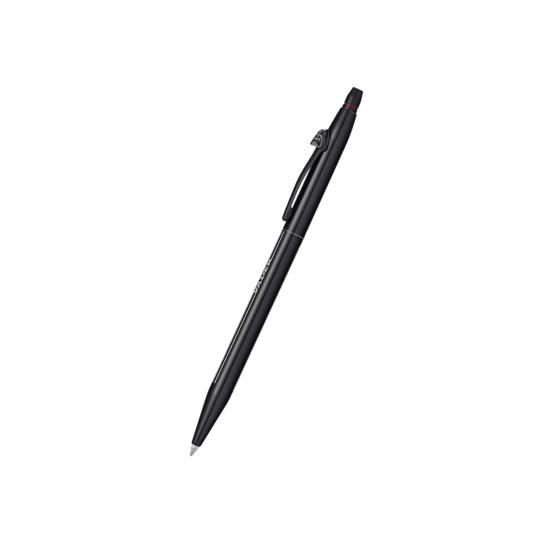 Cross Click Star Wars Rollerball Pen - Darth Vader — uncapped with cap posted
