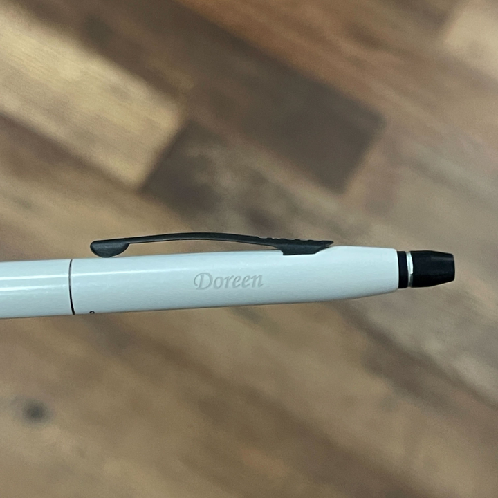 Cross Click White Rollerball Pen — Cross rollerball pen — fluid gel ink writing instrument, at Cityluxe Singapore