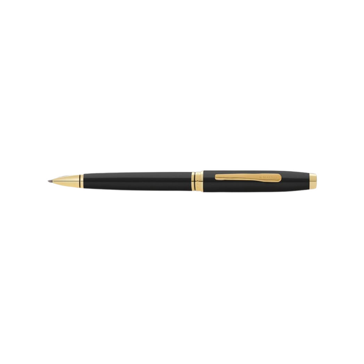 Cross Coventry Ballpoint Pen in Black Lacquer With Gold Tone — Cross ballpoint pen — reliable smooth-writing everyday pen, at Cityluxe Singapore