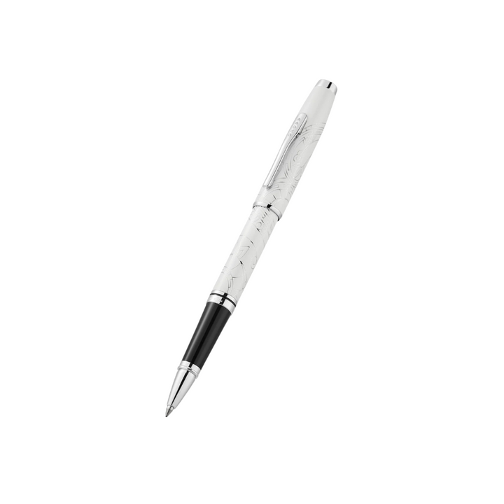 Cross Coventry Zodiac Year of the Snake Rollerball Pen - Pearl White Lacquer with Polished Chrome — tip detail