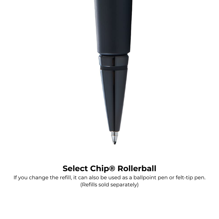 Cross Edge Gel Rollerball Pen in Matte Black Lacquer — Cross rollerball pen — fluid gel ink writing instrument, at Cityluxe Singapore