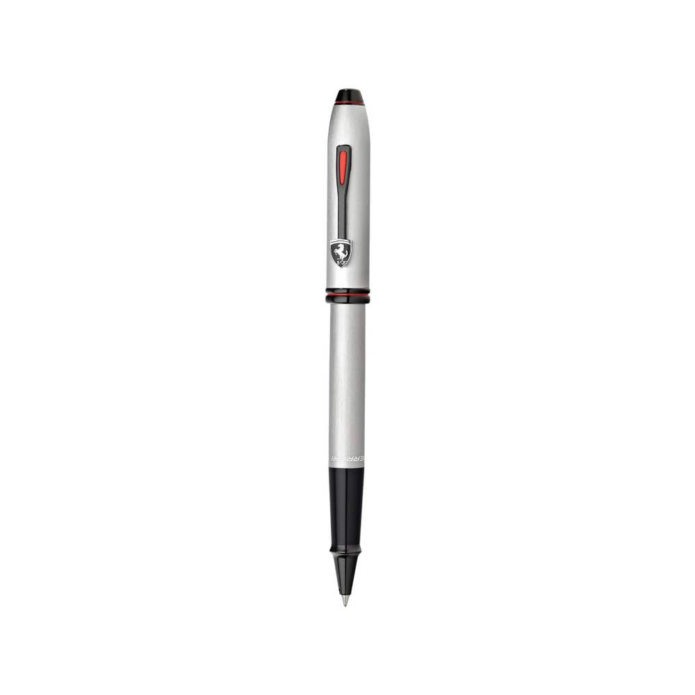 Cross Ferrari Townsend Rollerball Pen in Chrome — Cross rollerball pen — fluid gel ink writing instrument, at Cityluxe Singapore
