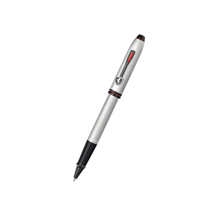 Cross Ferrari Townsend Rollerball Pen in Chrome — Cross rollerball pen — fluid gel ink writing instrument, at Cityluxe Singapore
