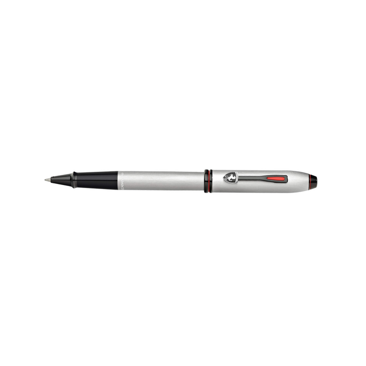 Cross Ferrari Townsend Rollerball Pen in Chrome — Cross rollerball pen — fluid gel ink writing instrument, at Cityluxe Singapore