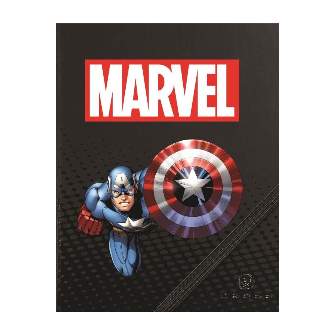 Cross Tech2 Marvel Captain America Ballpoint Pen with Stylus and Journal Gift Set