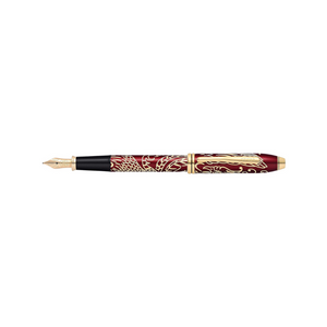 Cross Townsend Year of the Rooster Fountain Pen - Red Lacquer