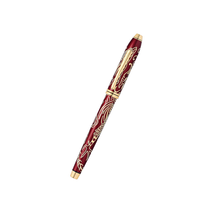 Cross Townsend Year of the Rooster Fountain Pen in Red Lacquer — Cross fountain pen — precision nib writing instrument, at Cityluxe Singapore stationery store