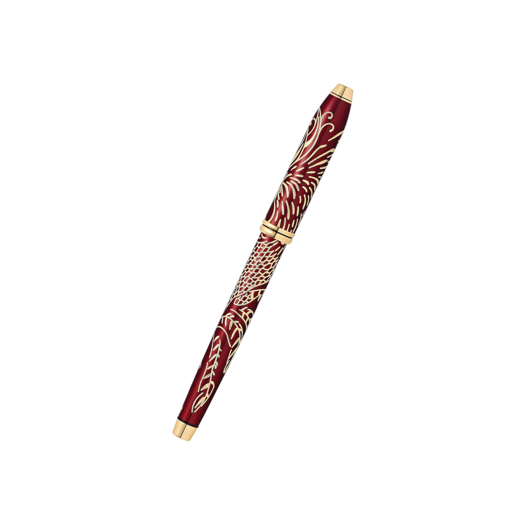 Cross Townsend Year of the Rooster Fountain Pen in Red Lacquer — Cross fountain pen — precision nib writing instrument, at Cityluxe Singapore stationery store