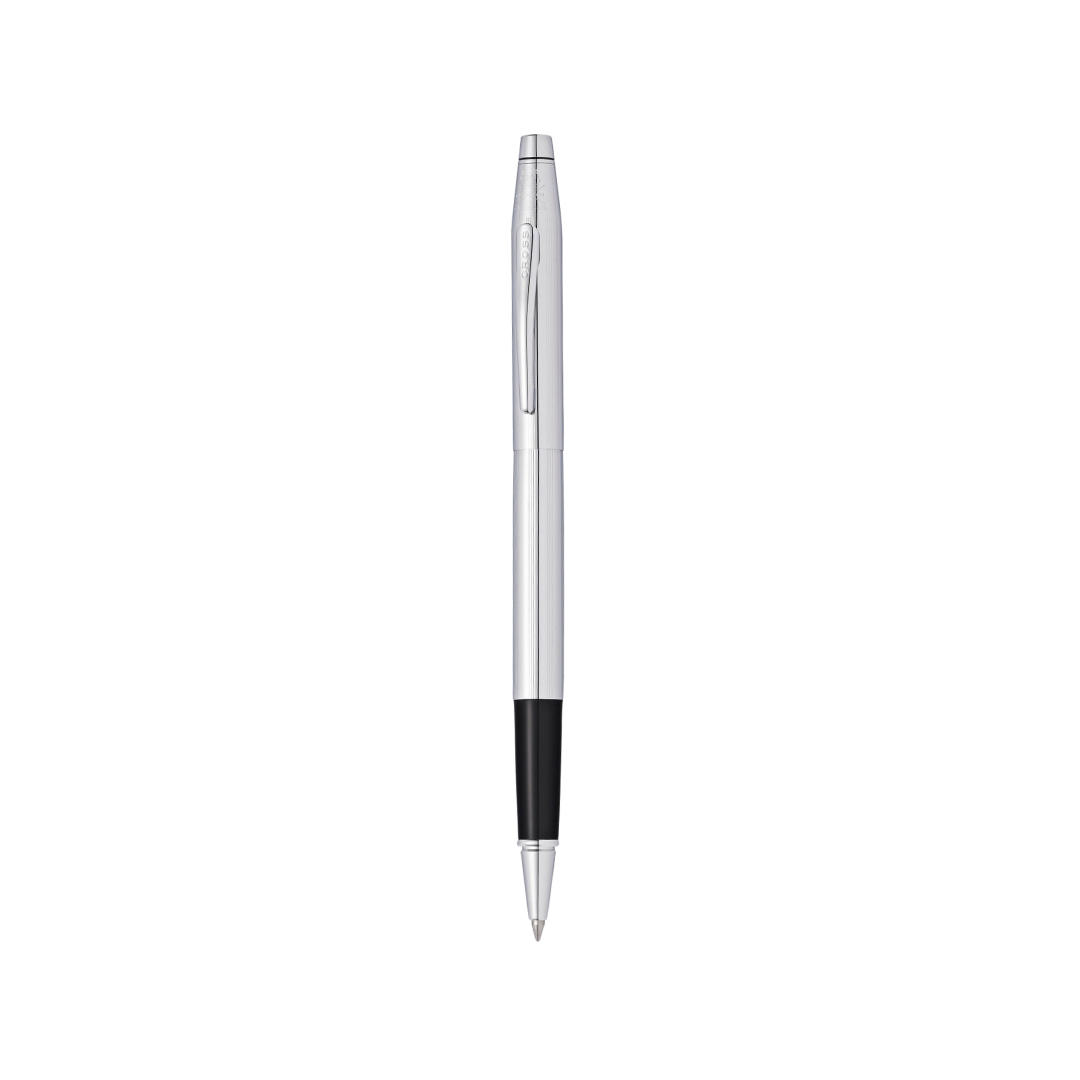Cross Classic Century Lustrous Chrome Rollerball Pen — Cross rollerball pen — fluid gel ink writing instrument, at Cityluxe Singapore