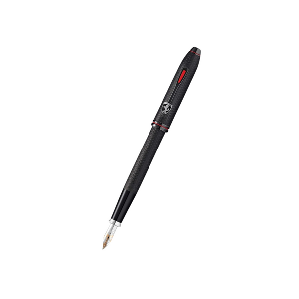 Cross Ferrari Townsend Fountain Pen - Brushed Black — capped