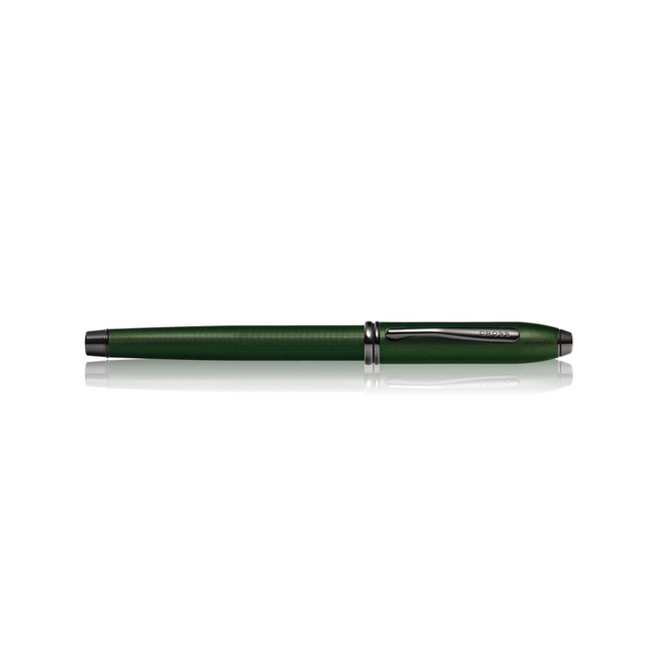 Cross Townsend Fountain Pen in Green Micro — Cross fountain pen — precision nib writing instrument, at Cityluxe Singapore stationery store