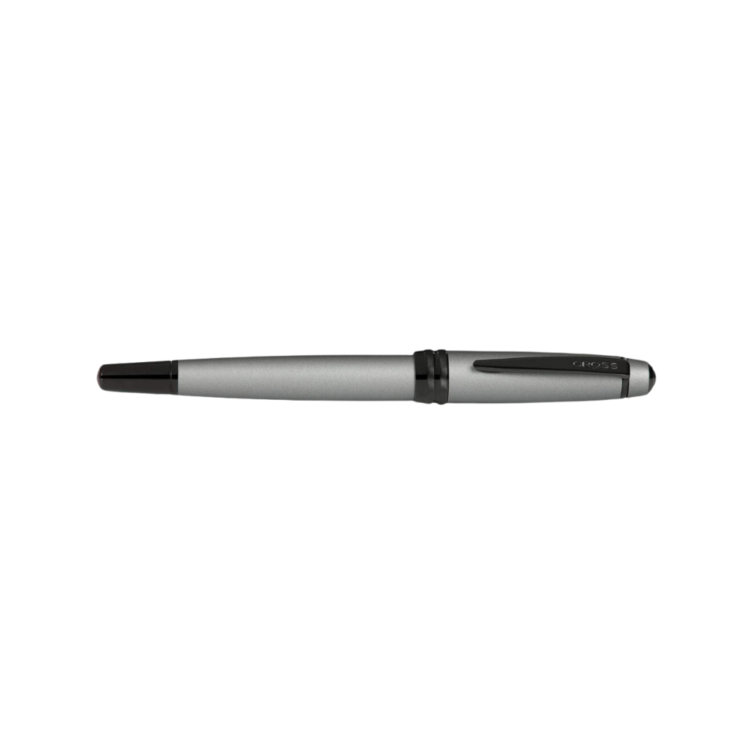 Cross Bailey Rollerball Pen in Matte Gray — Cross rollerball pen — fluid gel ink writing instrument, at Cityluxe Singapore
