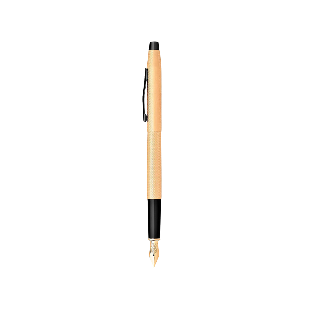 Cross Classic Century Fountain Pen in Brushed Rose Gold — Cross fountain pen — precision nib writing instrument, at Cityluxe Singapore stationery store