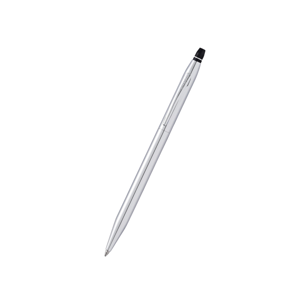 Cross Click Lustrious Chrome Ballpoint Pen — Cross ballpoint pen — reliable smooth-writing everyday pen, at Cityluxe Singapore