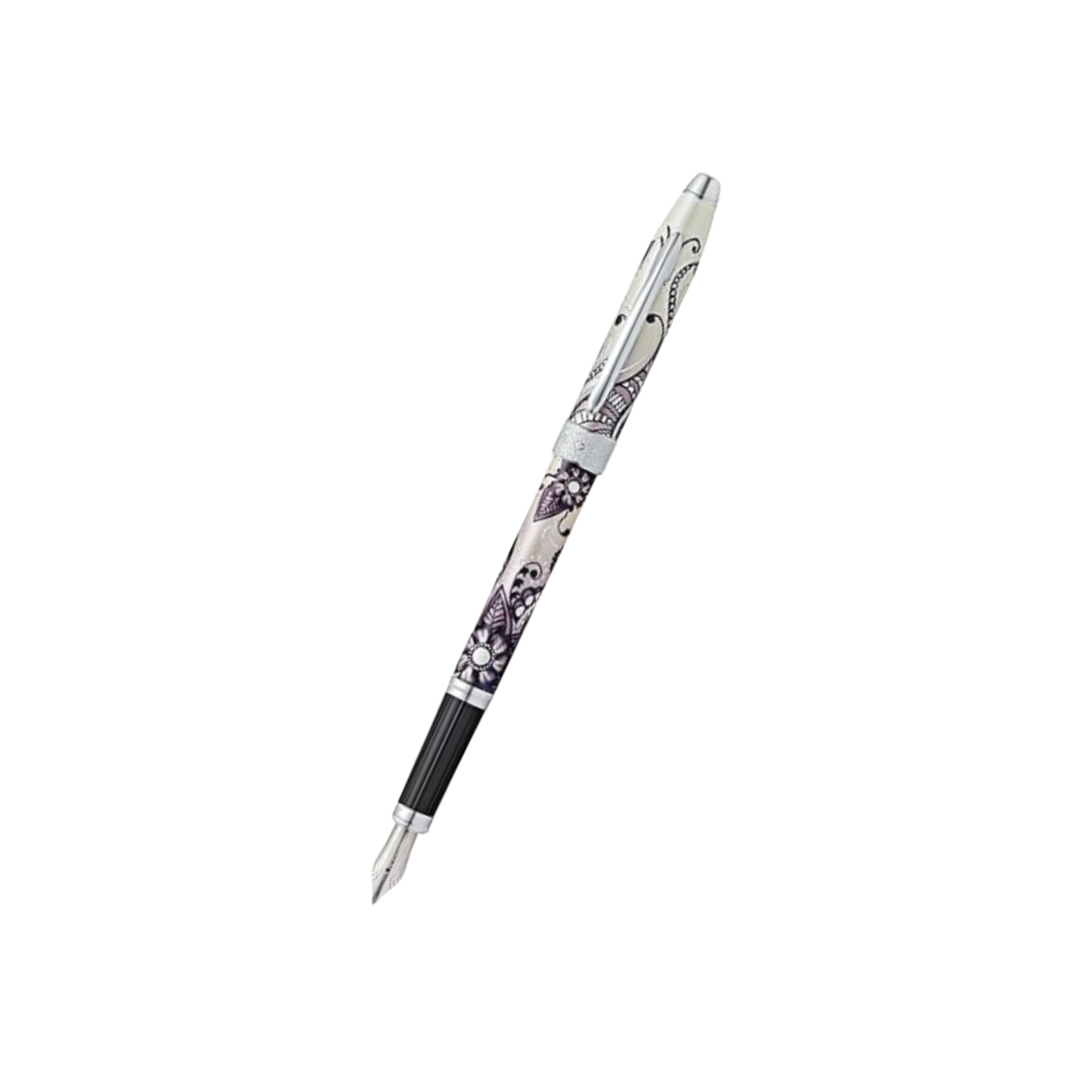 Cross Botanica Fountain Pen in Black — Cross fountain pen — precision nib writing instrument, at Cityluxe Singapore stationery store