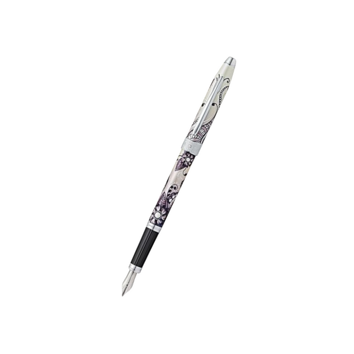 Cross Botanica Fountain Pen in Black — Cross fountain pen — precision nib writing instrument, at Cityluxe Singapore stationery store