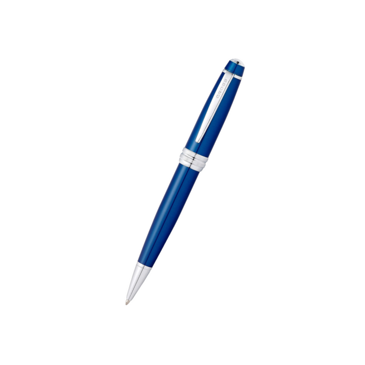 Cross Bailey Ballpoint Pen in Blue Lacquer — Cross ballpoint pen — reliable smooth-writing everyday pen, at Cityluxe Singapore