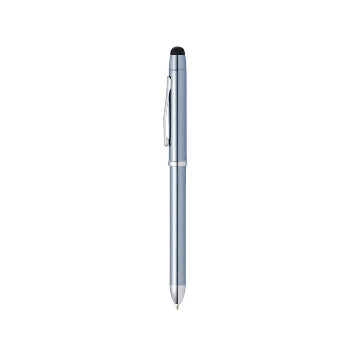 Cross Tech3+ Frosty Steel Lacquer Multifunction Pen — Cross ballpoint pen — reliable smooth-writing everyday pen, at Cityluxe Singapore