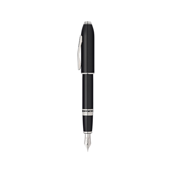 Load image into Gallery viewer, Cross Peerless 125 Obsidian Black Lacquer Fountain Pen
