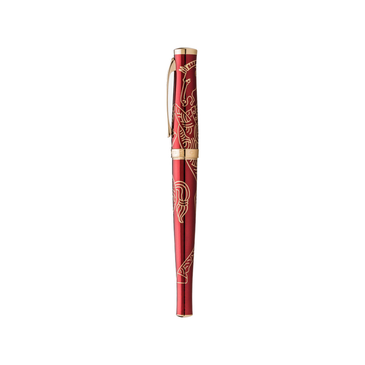 Cross Sauvage Year of the Horse Fountain Pen in Red — Cross fountain pen — precision nib writing instrument, at Cityluxe Singapore stationery store