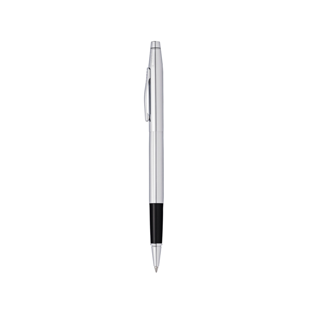 Cross Classic Century Lustrous Chrome Rollerball Pen — Cross rollerball pen — fluid gel ink writing instrument, at Cityluxe Singapore