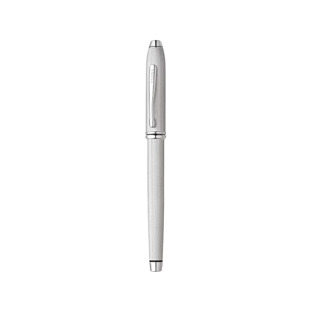 Cross Townsend Fountain Pen in Brushed Platinum — Cross fountain pen — precision nib writing instrument, at Cityluxe Singapore stationery store