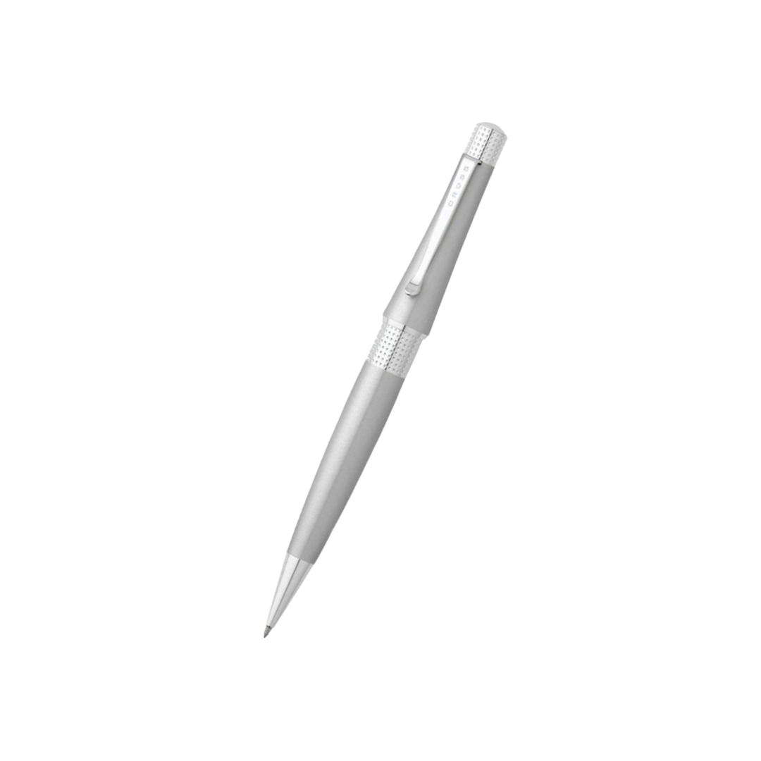 Cross Beverly Satin Chrome Ballpoint Pen — Cross rollerball pen — fluid gel ink writing instrument, at Cityluxe Singapore