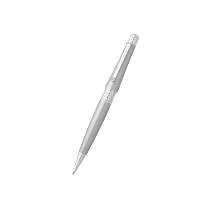 Cross Beverly Satin Chrome Ballpoint Pen — Cross rollerball pen — fluid gel ink writing instrument, at Cityluxe Singapore