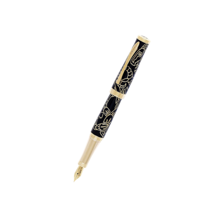 Cross Year Of The Goat Fountain Pen in Black Lacquer — Cross fountain pen — precision nib writing instrument, at Cityluxe Singapore stationery store