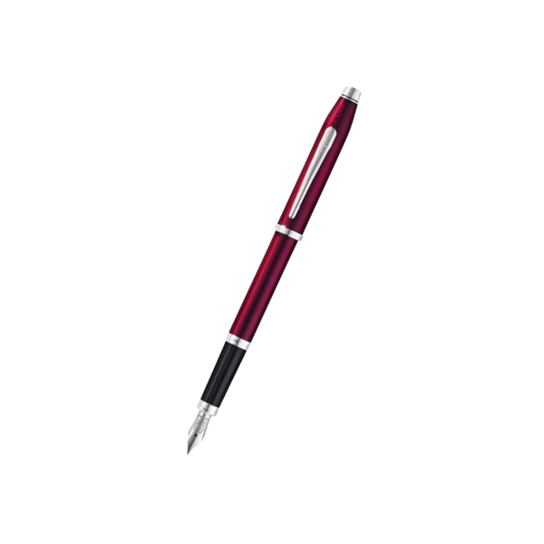 Cross Century II Fountain Pen in Translucent Plum Lacquer — Cross fountain pen — precision nib writing instrument, at Cityluxe Singapore stationery store