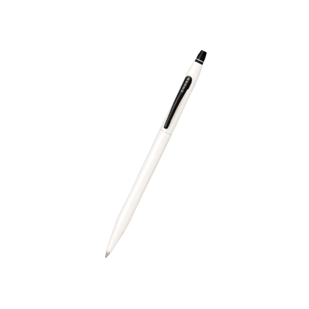 Cross Click White Rollerball Pen — Cross rollerball pen — fluid gel ink writing instrument, at Cityluxe Singapore