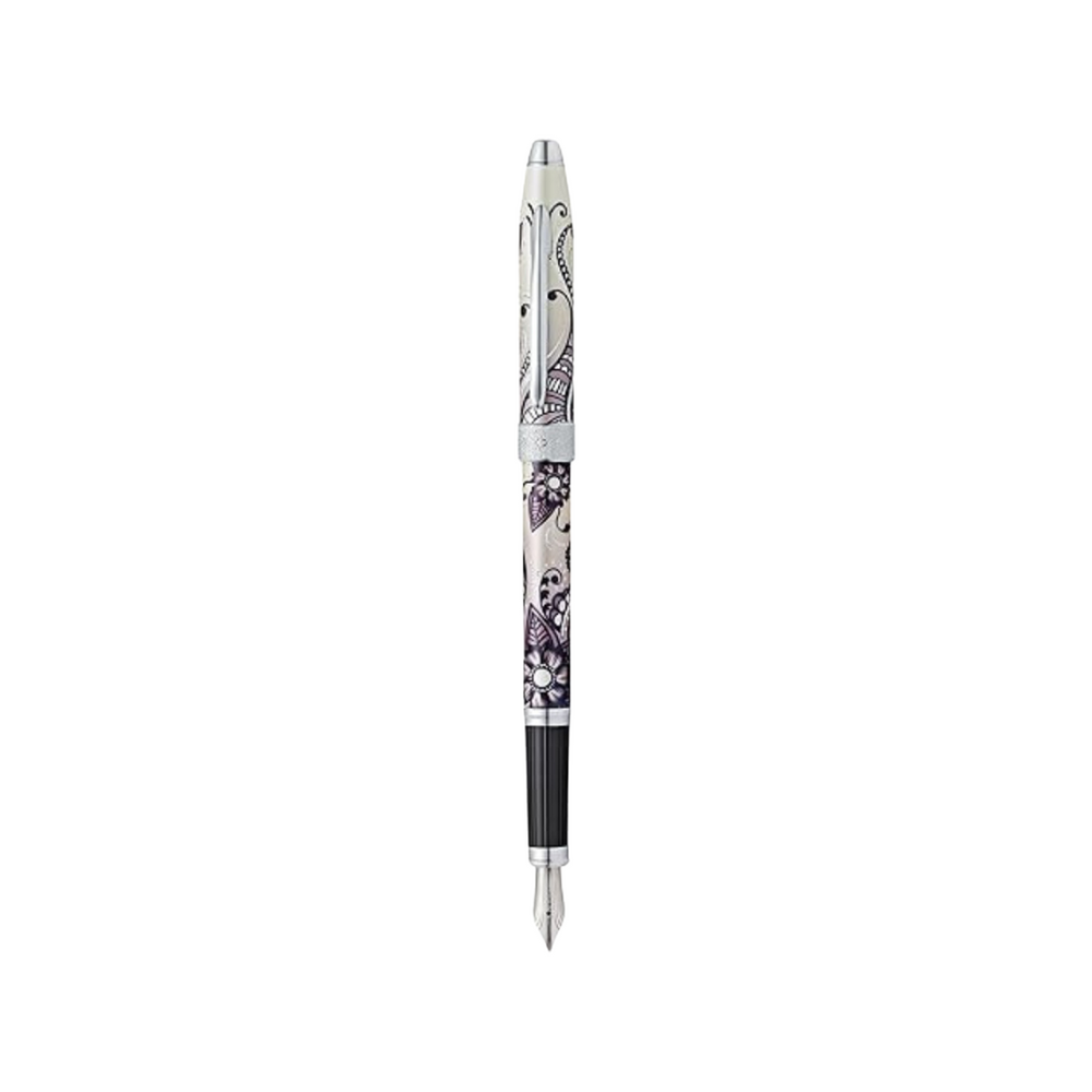 Cross Botanica Fountain Pen in Black — Cross fountain pen — precision nib writing instrument, at Cityluxe Singapore stationery store
