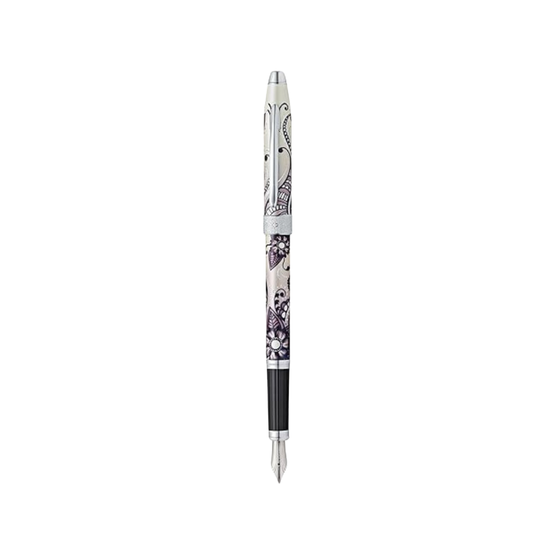 Cross Botanica Fountain Pen in Black — Cross fountain pen — precision nib writing instrument, at Cityluxe Singapore stationery store