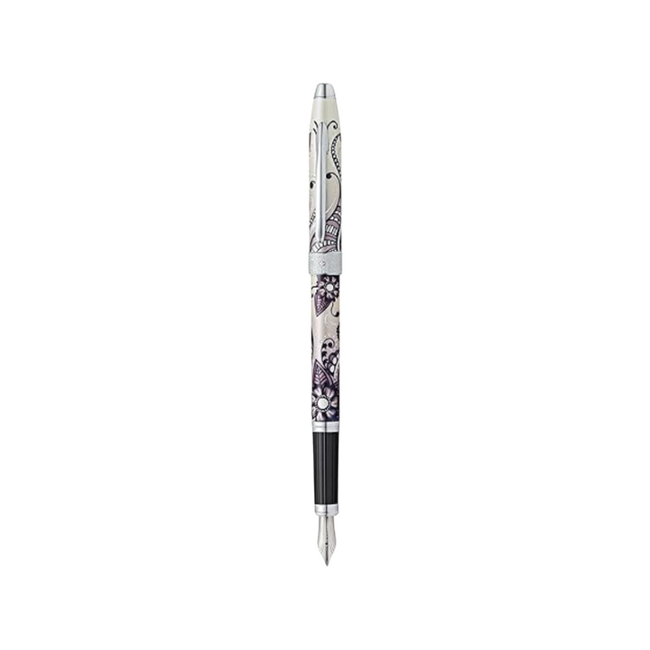 Cross Botanica Fountain Pen in Black — Cross fountain pen — precision nib writing instrument, at Cityluxe Singapore stationery store