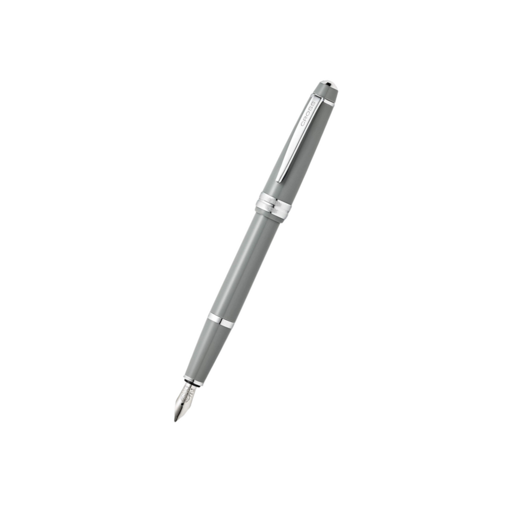Cross Bailey Fountain Pen in Light Gray — Cross fountain pen — precision nib writing instrument, at Cityluxe Singapore stationery store