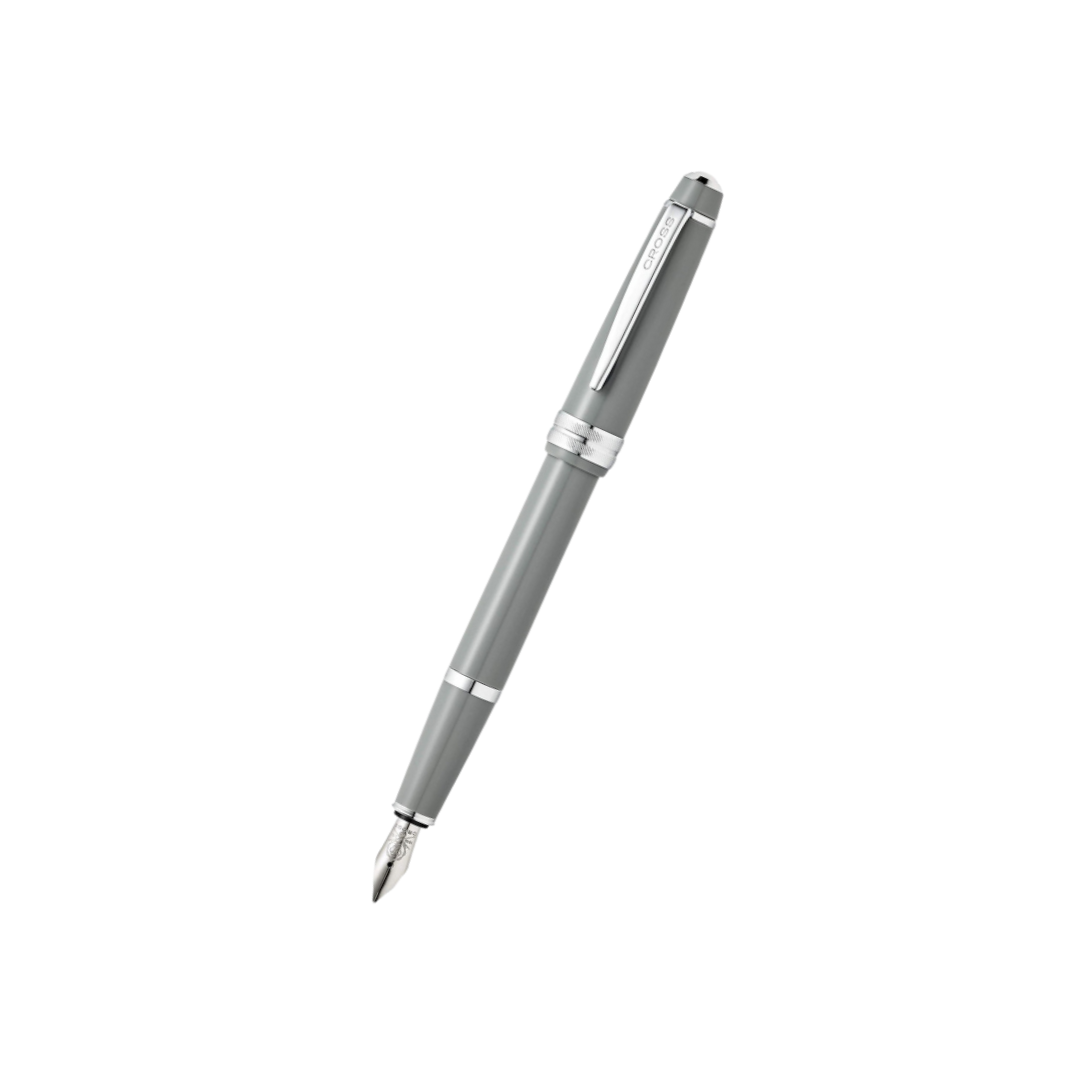 Cross Bailey Fountain Pen in Light Gray — Cross fountain pen — precision nib writing instrument, at Cityluxe Singapore stationery store