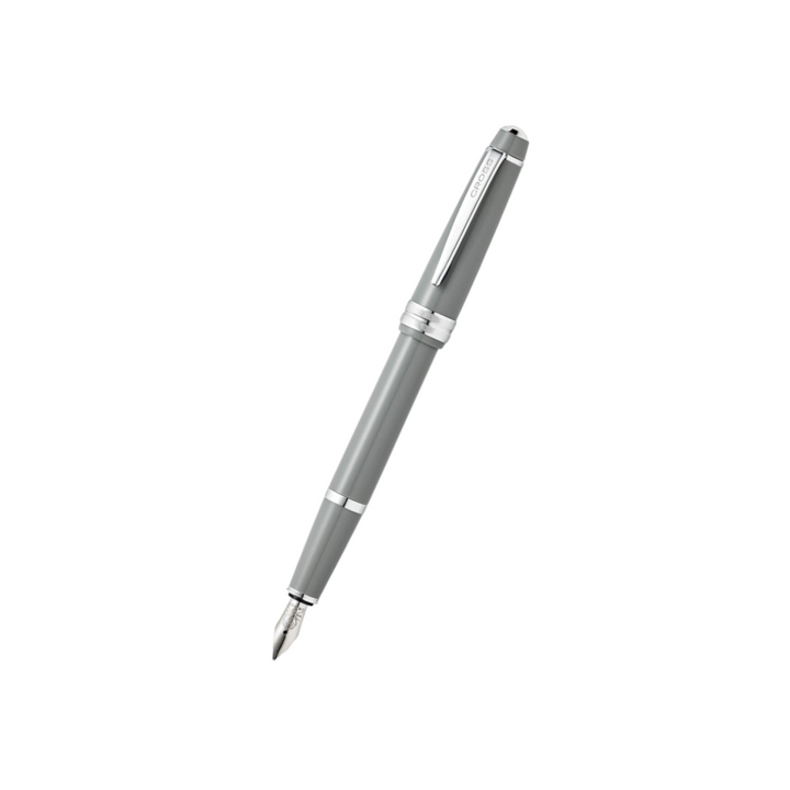 Cross Bailey Fountain Pen in Light Gray — Cross fountain pen — precision nib writing instrument, at Cityluxe Singapore stationery store