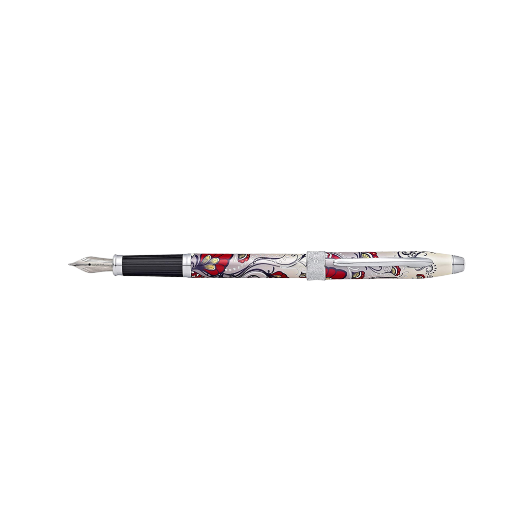 Cross Botanica Red Hummingbird Vine Fountain Pen — Cross fountain pen — precision nib writing instrument, at Cityluxe Singapore stationery store