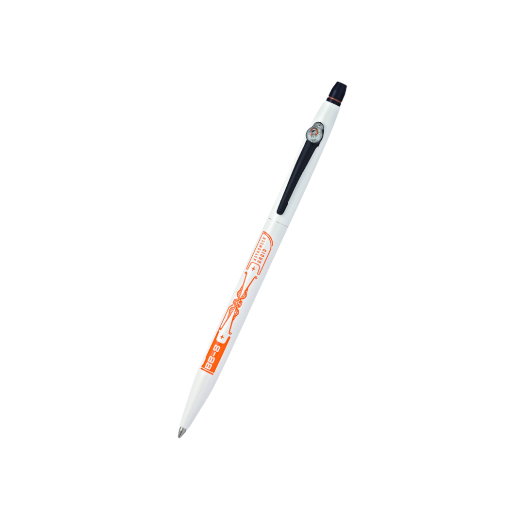 Cross Click Star Wars Rollerball Pen in BB8 — Cross rollerball pen — fluid gel ink writing instrument, at Cityluxe Singapore