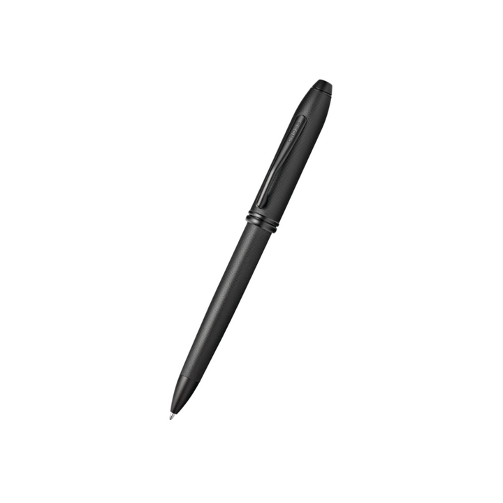 Cross Townsend Black PVD Micro-knurl Ballpoint Pen — Cross ballpoint pen — reliable smooth-writing everyday pen, at Cityluxe Singapore