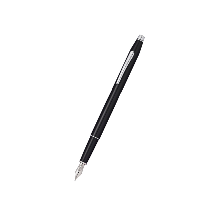 Cross Classic Century Black Lacquer Fountain Pen — Cross fountain pen — precision nib writing instrument, at Cityluxe Singapore stationery store