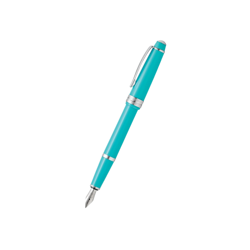 Cross Bailey Fountain Pen in Light Teal — Cross fountain pen — precision nib writing instrument, at Cityluxe Singapore stationery store
