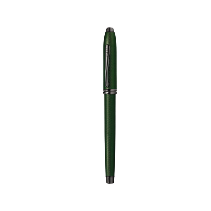 Cross Townsend Fountain Pen in Green Micro — Cross fountain pen — precision nib writing instrument, at Cityluxe Singapore stationery store