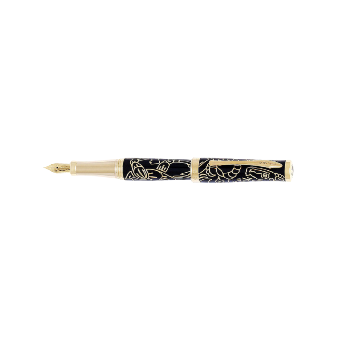 Cross Year Of The Goat Fountain Pen in Black Lacquer — Cross fountain pen — precision nib writing instrument, at Cityluxe Singapore stationery store