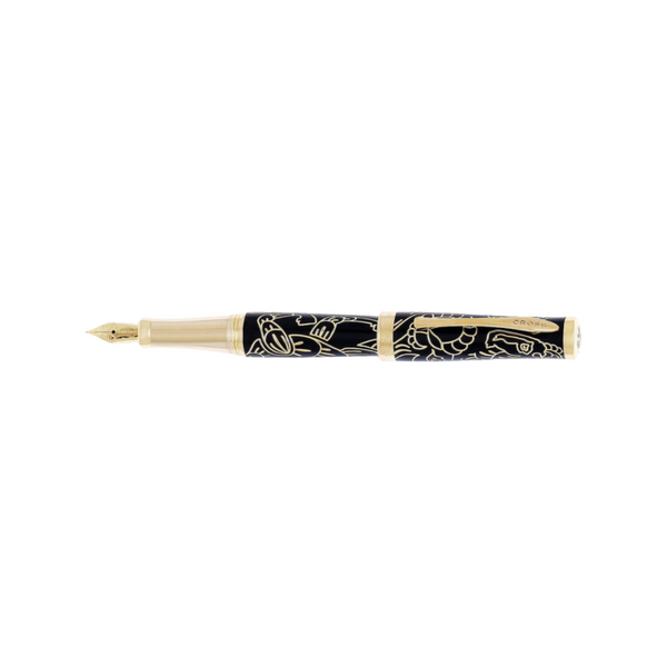 Load image into Gallery viewer, Cross Year Of The Goat Fountain Pen - Black Lacquer
