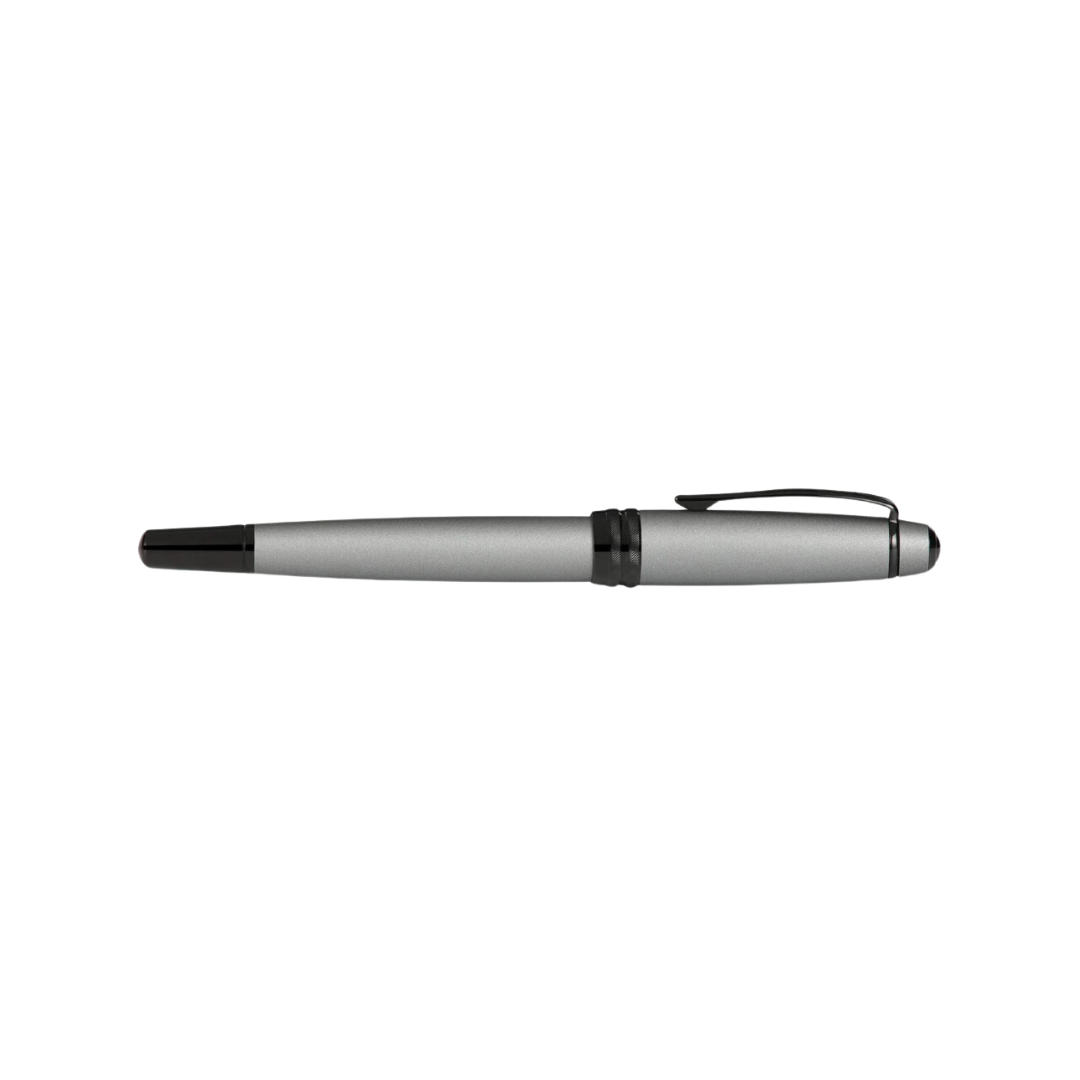 Cross Bailey Rollerball Pen in Matte Gray — Cross rollerball pen — fluid gel ink writing instrument, at Cityluxe Singapore