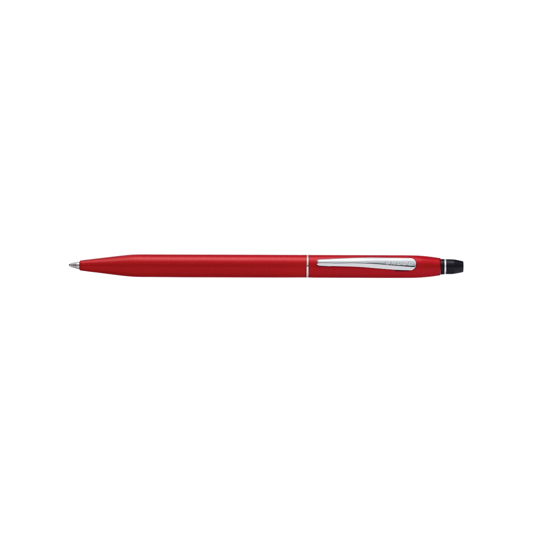 Cross Click Metallic Red Ballpoint Pen — Cross ballpoint pen — reliable smooth-writing everyday pen, at Cityluxe Singapore
