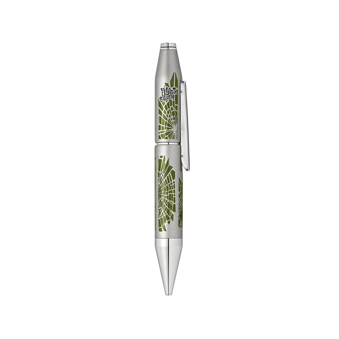 Cross x Marvel Hulk Rollerball Pen — Cross rollerball pen — fluid gel ink writing instrument, at Cityluxe Singapore