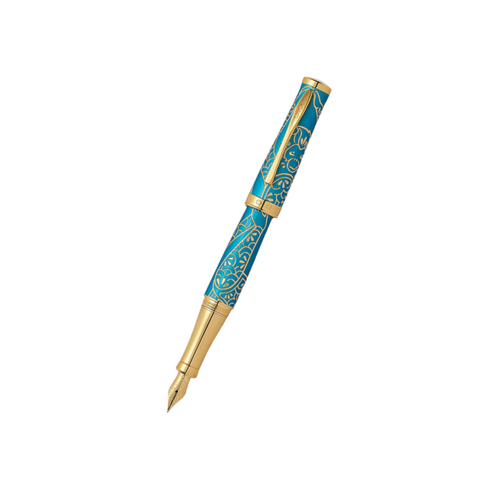 Cross Year of the Monkey Fountain Pen in Tibetan Teal — Cross fountain pen — precision nib writing instrument, at Cityluxe Singapore stationery store